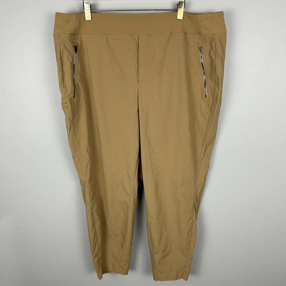 Athleta Plus Size Trekkie North Tan Joggers 18 - Picture 2 of 8